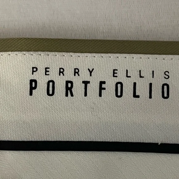 Perry Ellis Portfolio Pants. Pleated, Khaki, 36x30 New with tags comfort waist - Picture 8 of 12